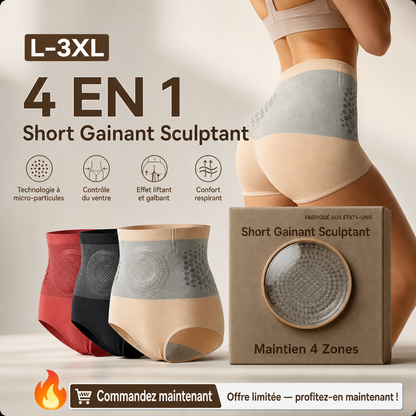 Short Gainant Sculptant — Maintien 4 Zones