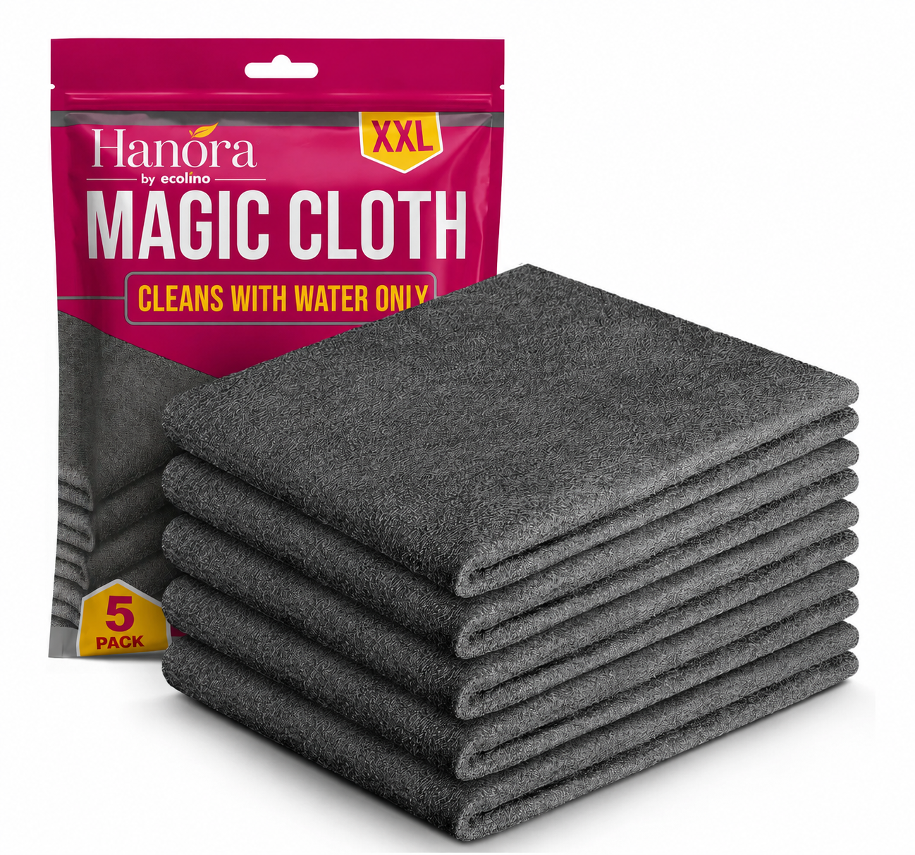 Chiffon Nettoyant Microfibre — Sans Produit, Sans Traces