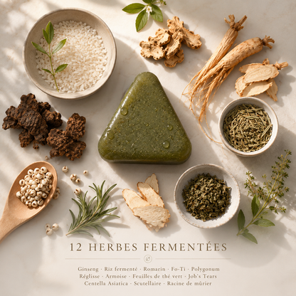 Hanora Ritual – Savon Capillaire aux 12 Herbes Fermentées