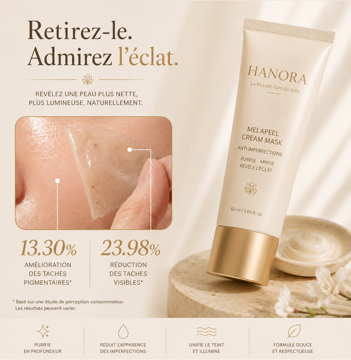 Hanora Lumi Peel Mask (anti-imperfections)