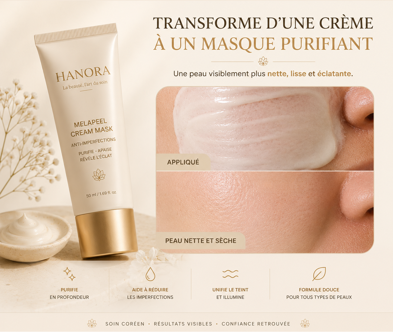 Hanora Lumi Peel Mask (anti-imperfections)